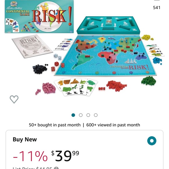 Parker Brothers Continental Game Risk 1959 Classic Reproduction First Ed… - Picture 3 of 3